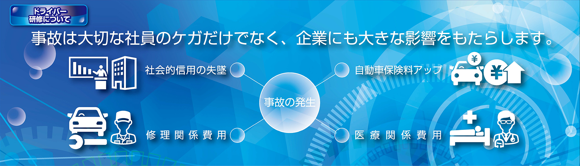 事故は大切な社員のケガだけでなく、企業にも大きな影響をもたらします。